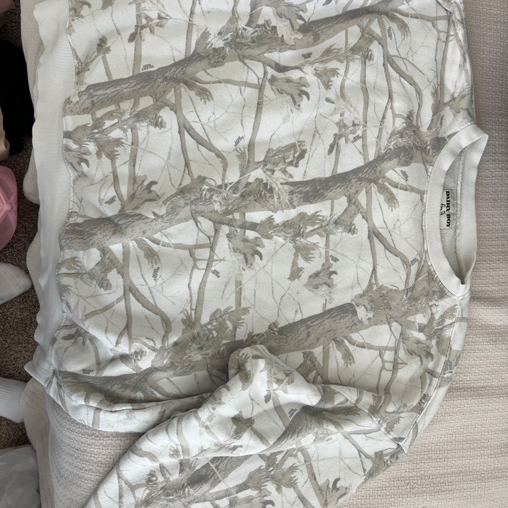 Dairy Boy Camouflage Crew Neck Sweater